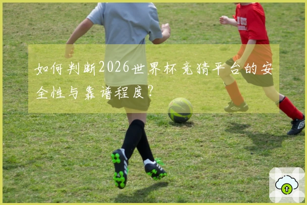 如何判断2026世界杯竞猜平台的安全性与靠谱程度？